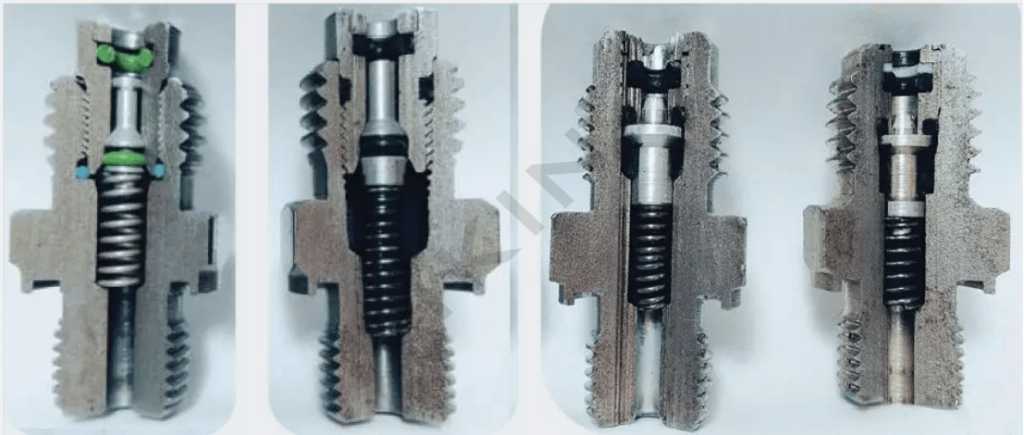 internal structure of the ball seal pressur test couplings