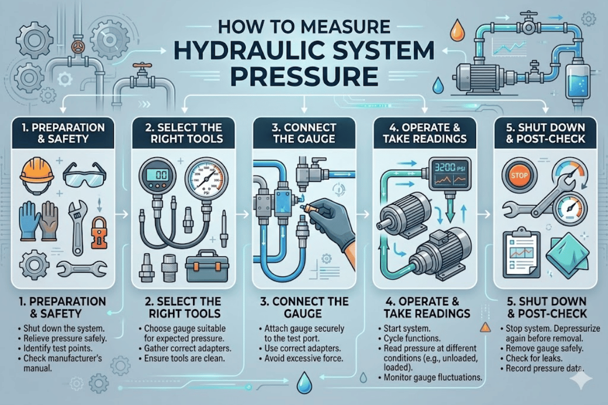 How to Measure Hydraulic System Pressure
