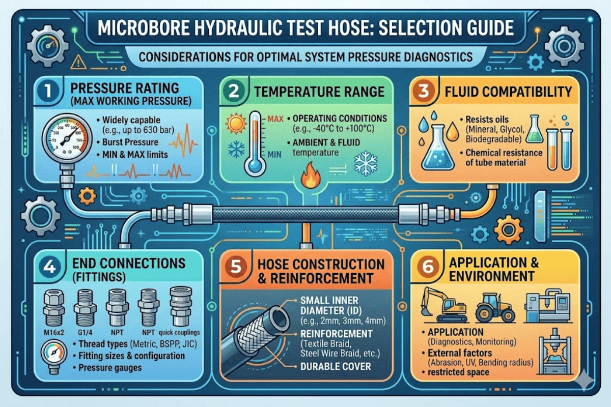 Microbore Hydraulic Test Hose Selection Guide