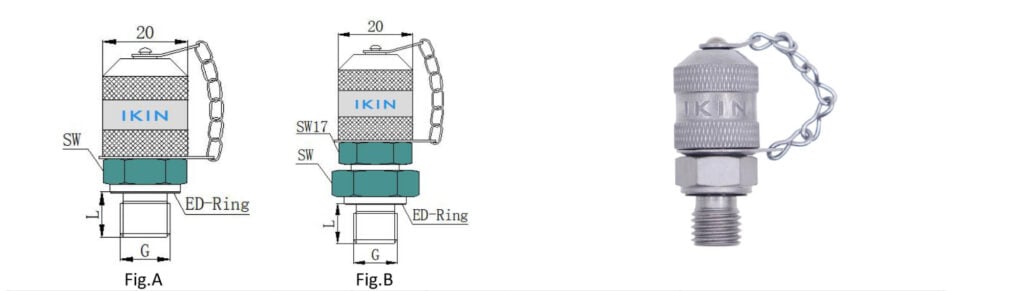 hydraulic test coupling with stud, China manufacturer