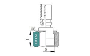 phụ kiện ống microbore, với sợi cái ORFS